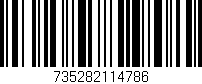 Código de barras (EAN, GTIN, SKU, ISBN): '735282114786'