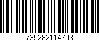 Código de barras (EAN, GTIN, SKU, ISBN): '735282114793'