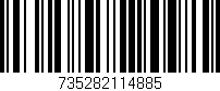 Código de barras (EAN, GTIN, SKU, ISBN): '735282114885'