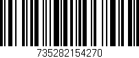 Código de barras (EAN, GTIN, SKU, ISBN): '735282154270'