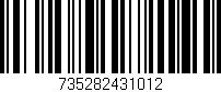 Código de barras (EAN, GTIN, SKU, ISBN): '735282431012'
