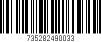 Código de barras (EAN, GTIN, SKU, ISBN): '735282490033'