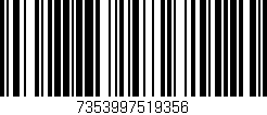 Código de barras (EAN, GTIN, SKU, ISBN): '7353997519356'