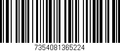 Código de barras (EAN, GTIN, SKU, ISBN): '7354081365224'
