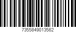 Código de barras (EAN, GTIN, SKU, ISBN): '7355849013562'