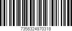 Código de barras (EAN, GTIN, SKU, ISBN): '7356324970318'
