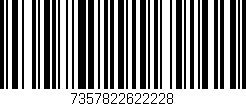 Código de barras (EAN, GTIN, SKU, ISBN): '7357822622228'