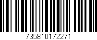 Código de barras (EAN, GTIN, SKU, ISBN): '735810172271'