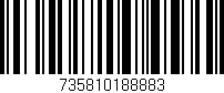 Código de barras (EAN, GTIN, SKU, ISBN): '735810188883'