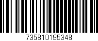 Código de barras (EAN, GTIN, SKU, ISBN): '735810195348'