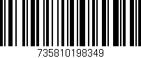 Código de barras (EAN, GTIN, SKU, ISBN): '735810198349'
