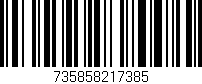 Código de barras (EAN, GTIN, SKU, ISBN): '735858217385'