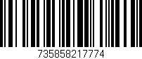 Código de barras (EAN, GTIN, SKU, ISBN): '735858217774'
