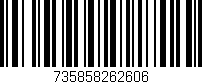 Código de barras (EAN, GTIN, SKU, ISBN): '735858262606'