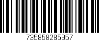 Código de barras (EAN, GTIN, SKU, ISBN): '735858285957'