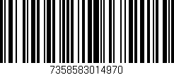 Código de barras (EAN, GTIN, SKU, ISBN): '7358583014970'