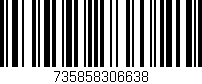 Código de barras (EAN, GTIN, SKU, ISBN): '735858306638'