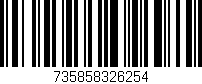Código de barras (EAN, GTIN, SKU, ISBN): '735858326254'