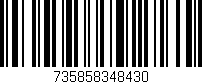 Código de barras (EAN, GTIN, SKU, ISBN): '735858348430'