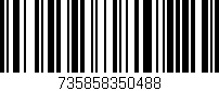 Código de barras (EAN, GTIN, SKU, ISBN): '735858350488'