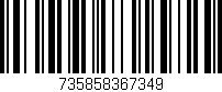 Código de barras (EAN, GTIN, SKU, ISBN): '735858367349'