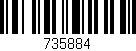 Código de barras (EAN, GTIN, SKU, ISBN): '735884'