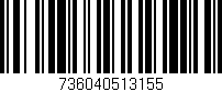 Código de barras (EAN, GTIN, SKU, ISBN): '736040513155'