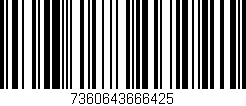 Código de barras (EAN, GTIN, SKU, ISBN): '7360643666425'