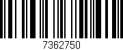 Código de barras (EAN, GTIN, SKU, ISBN): '7362750'