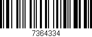 Código de barras (EAN, GTIN, SKU, ISBN): '7364334'