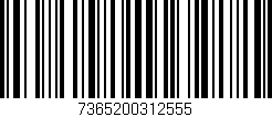 Código de barras (EAN, GTIN, SKU, ISBN): '7365200312555'