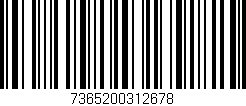 Código de barras (EAN, GTIN, SKU, ISBN): '7365200312678'