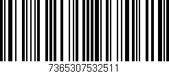 Código de barras (EAN, GTIN, SKU, ISBN): '7365307532511'