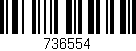 Código de barras (EAN, GTIN, SKU, ISBN): '736554'
