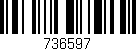 Código de barras (EAN, GTIN, SKU, ISBN): '736597'