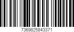 Código de barras (EAN, GTIN, SKU, ISBN): '7369825843371'