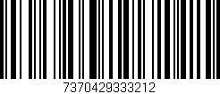 Código de barras (EAN, GTIN, SKU, ISBN): '7370429333212'