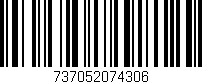 Código de barras (EAN, GTIN, SKU, ISBN): '737052074306'