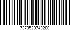 Código de barras (EAN, GTIN, SKU, ISBN): '7370520743200'