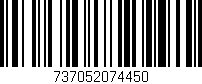 Código de barras (EAN, GTIN, SKU, ISBN): '737052074450'