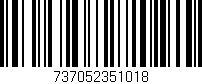 Código de barras (EAN, GTIN, SKU, ISBN): '737052351018'