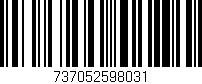 Código de barras (EAN, GTIN, SKU, ISBN): '737052598031'