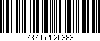 Código de barras (EAN, GTIN, SKU, ISBN): '737052626383'
