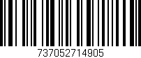 Código de barras (EAN, GTIN, SKU, ISBN): '737052714905'