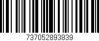 Código de barras (EAN, GTIN, SKU, ISBN): '737052893839'
