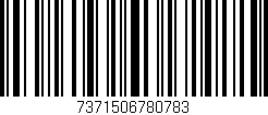 Código de barras (EAN, GTIN, SKU, ISBN): '7371506780783'