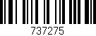 Código de barras (EAN, GTIN, SKU, ISBN): '737275'