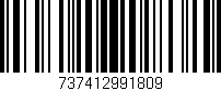 Código de barras (EAN, GTIN, SKU, ISBN): '737412991809'