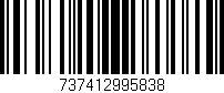 Código de barras (EAN, GTIN, SKU, ISBN): '737412995838'