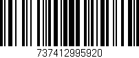 Código de barras (EAN, GTIN, SKU, ISBN): '737412995920'
